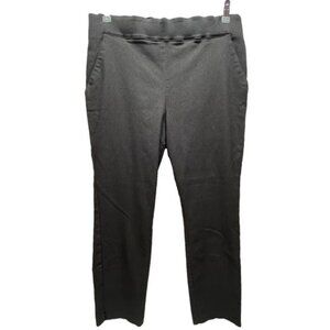 Simply Vera Wang Ankle Pants Women's 0X Grey Black Tweed Pull On Career Workwear